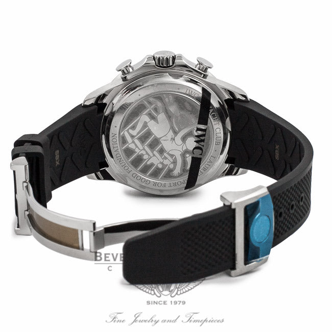 IWC Portuguese Yacht Club Chronograph 45MM Blue Dial IW390213 5NZMZZ - Beverly Hills Watch Company Watch Store