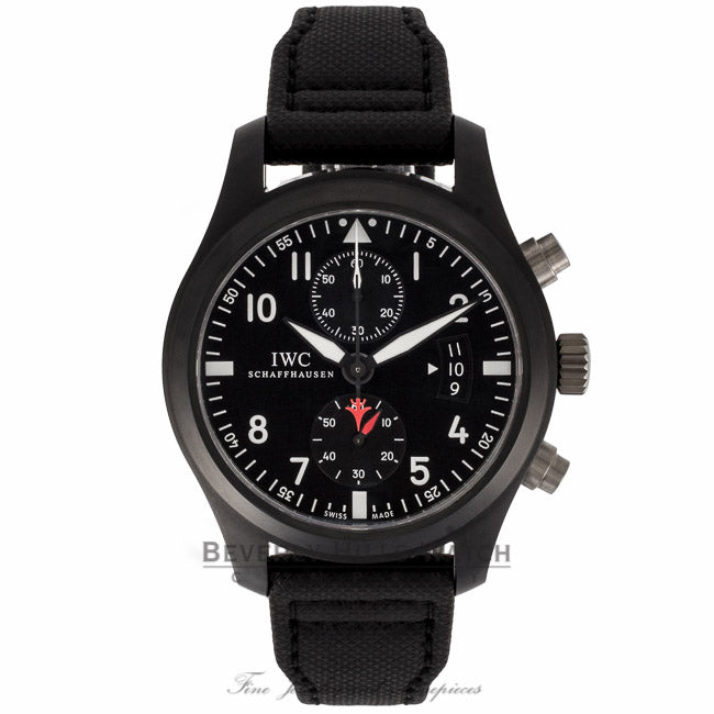 IWC Pilot Top Gun Edition Chronograph Black Dial Arabic numeral IW388001 QYZR9R