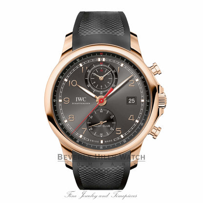 IWC Yacht Club Red Gold 43mm Slate Dial IW390505 EANP9Q - Beverly Hills Watch Company