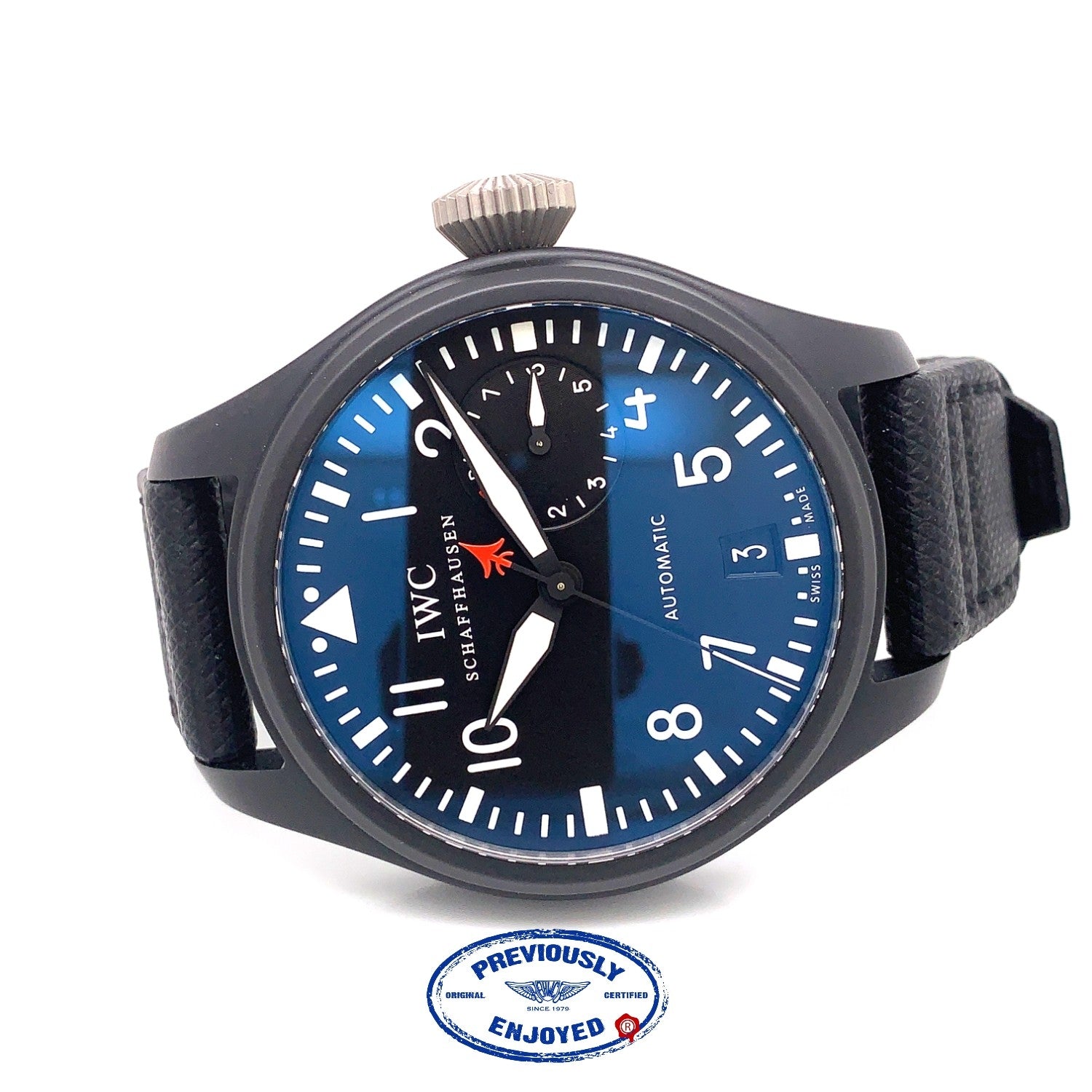 IWC Big Pilot Top Gun 48MM Black Ceramic 7 Day Power Reserve IW501901 98T4K6