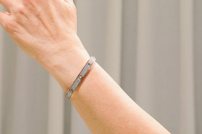 Naira & C Pyramid Bangle Diamond Bracelet J6U8KJ - Beverly Hills Watch Company