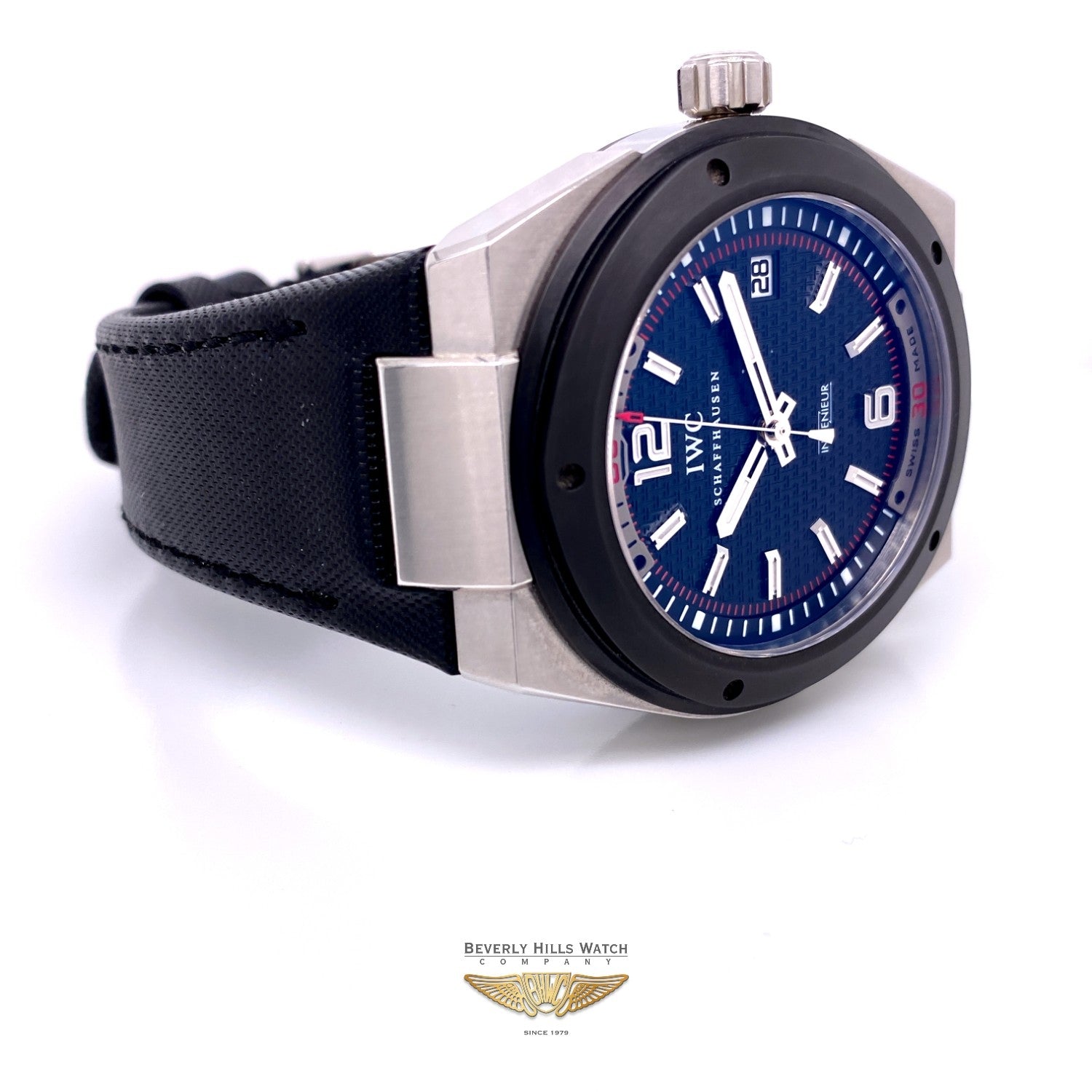 IWC Ingenieur 44mm Stainless Steel and Ceramic Bezel IW323401 J86CAN - Beverly Hills Watch Company