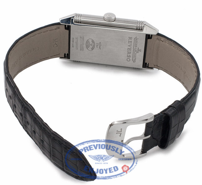 Jaeger Le Coultre Reverso Grande Ultra Thin Black Dial Leather Strap 1931 Q2788570 KBPW2T - Beverly Hills Watch Store