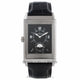 Jaeger Le Coultre Grande Reverso Duo Stainless Steel Black/ Silver Dial Black Alligator Strap Q3748421 UTNYN8 - Beverly Hills Watch Store
