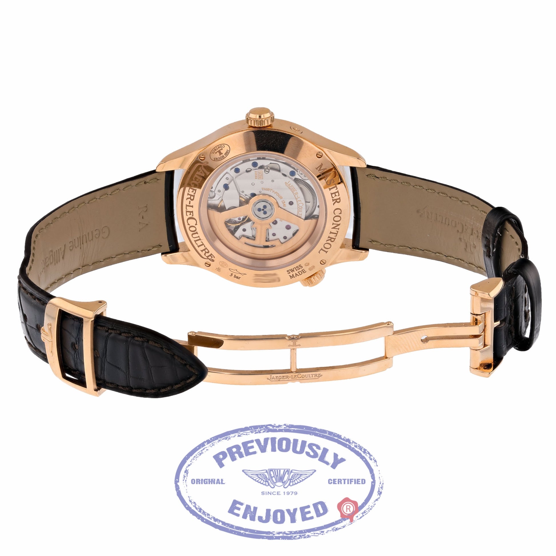 Jaeger LeCoultre Master Control Geographique 39mm Rose Gold Q1422521 1F2RDR - Beverly Hills Watch Company