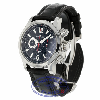 Jaeger LeCoultre 41.5mm Master Compressor Chronograph Black Galvanic Dial 1758421 PEXMPV - Beverly Hills Watch