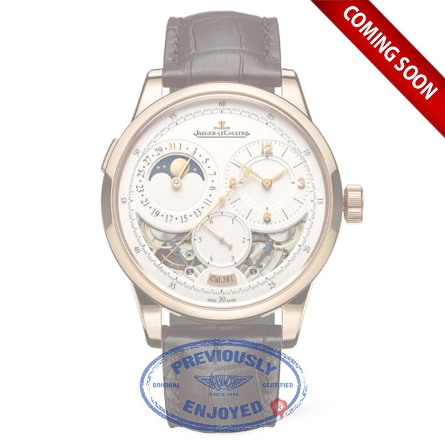 Jaeger-LeCoultre 42mm Rose Gold Duomètre Quantième Lunaire 6042422 HPHN4X - Beverly Hills Watch