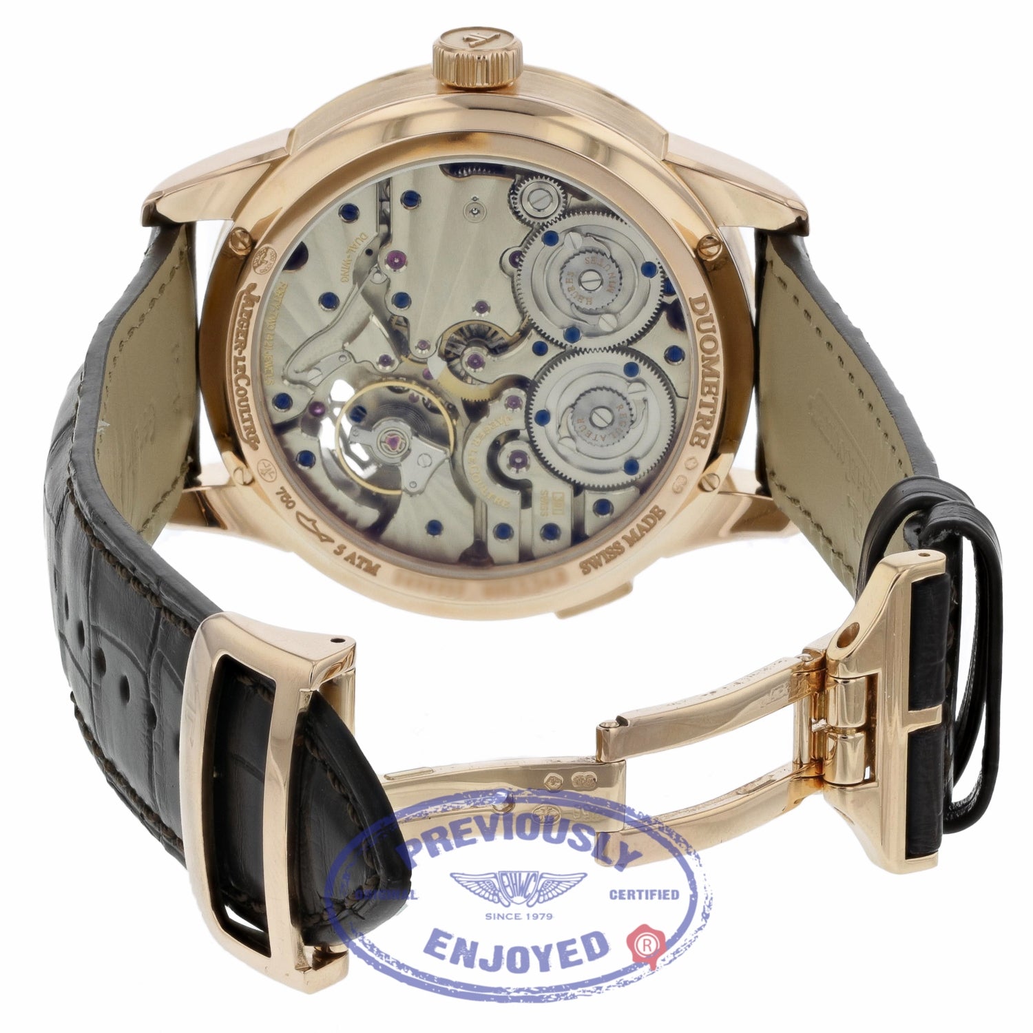 Jaeger-LeCoultre 42mm Rose Gold Duomètre Quantième Lunaire 6042422 HPHN4X - Beverly Hills Watch