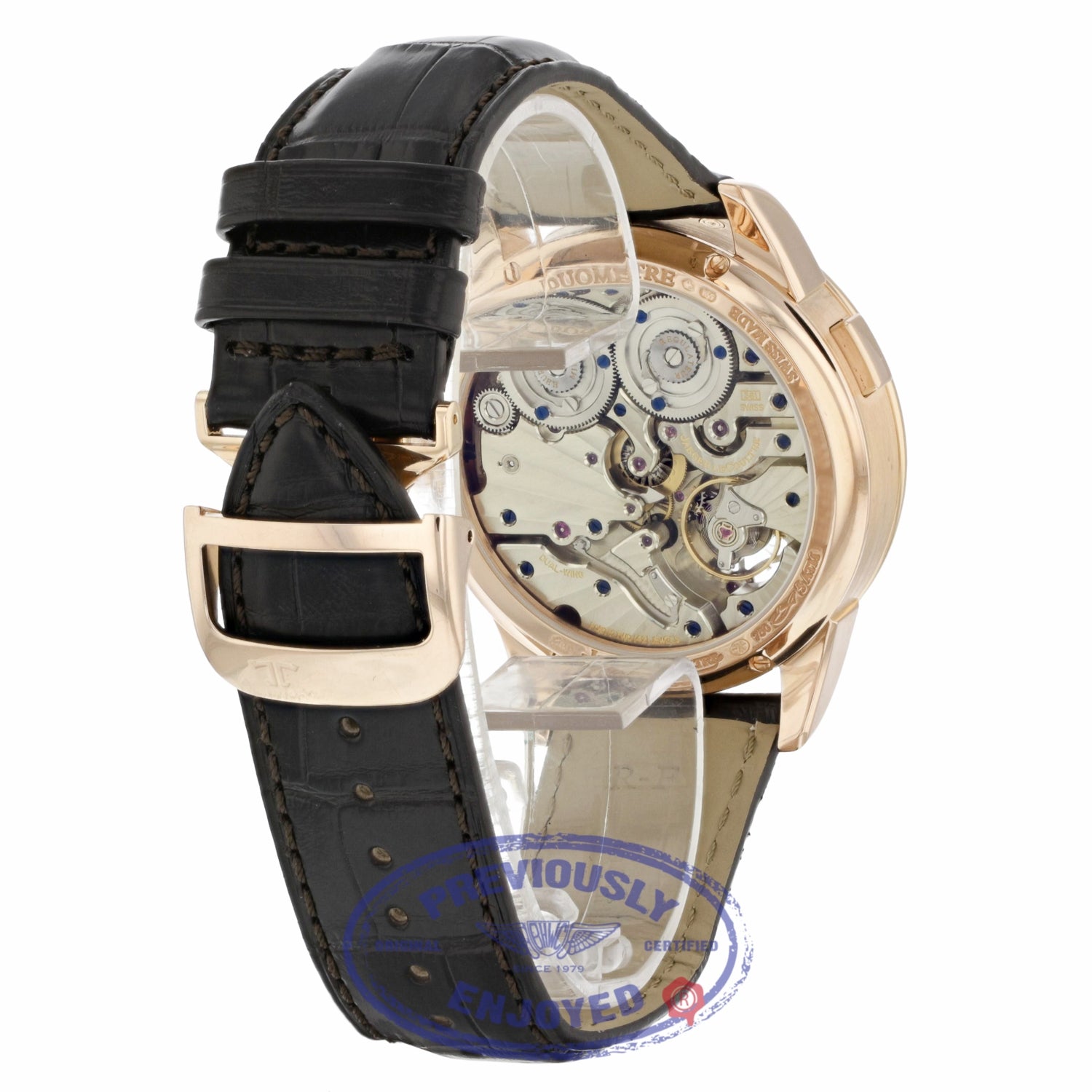 Jaeger-LeCoultre 42mm Rose Gold Duomètre Quantième Lunaire 6042422 HPHN4X - Beverly Hills Watch