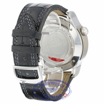 Jaeger LeCoultre Extreme World Stainless Steel Chronograph Black Dial Black Alligator Strap 150.8.22 AZ2Q21 - Beverly Hills Watch Company