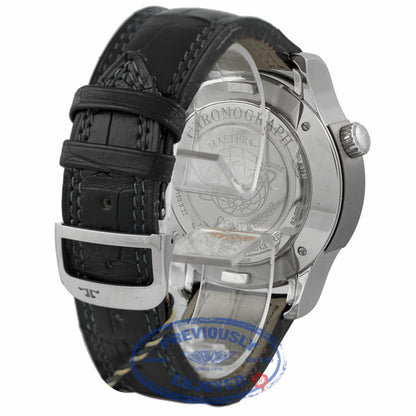 Jaeger LeCoultre Extreme World Stainless Steel Chronograph Black Dial Black Alligator Strap 150.8.22 AZ2Q21 - Beverly Hills Watch Company