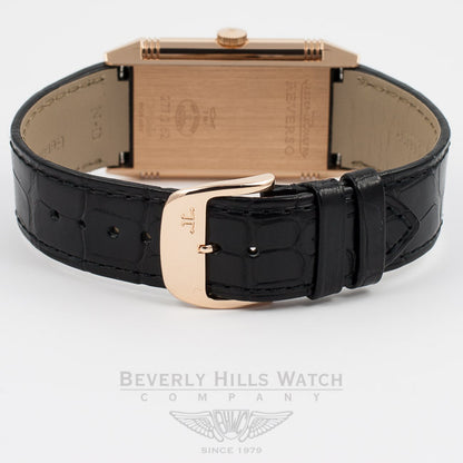 Jaeger LeCoultre Grande Reverso Ultra-Thin Manual Wind Leather Strap Watch 278.25.20 Beverly Hills Watch Company Watch Store