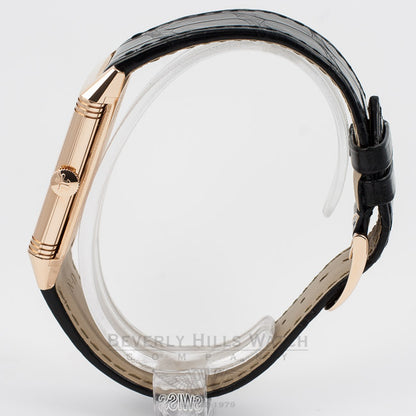 Jaeger LeCoultre Grande Reverso Ultra-Thin Manual Wind Leather Strap Watch 278.25.20 Beverly Hills Watch Company Watch Store