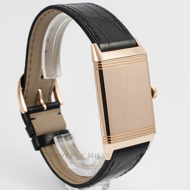 Jaeger LeCoultre Grande Reverso Ultra-Thin Manual Wind Leather Strap Watch 278.25.20 Beverly Hills Watch Company Watch Store