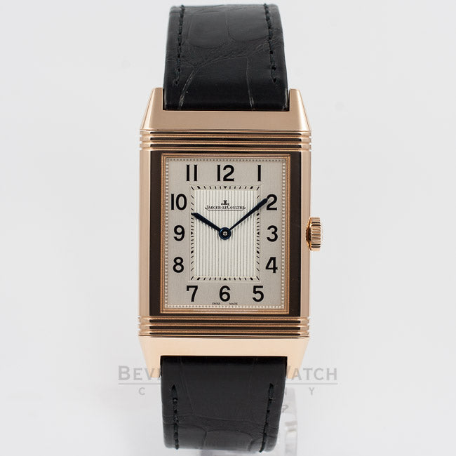 Jaeger LeCoultre Grande Reverso Ultra-Thin Manual Wind Leather Strap Watch 278.25.20 Beverly Hills Watch Company Watch Store