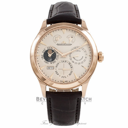 Jaeger LeCoultre Master 8 Days Perpetual 40MM  18k Rose Gold Q1612420 XISC2Z - Beverly Hills Watch Company Watch Store