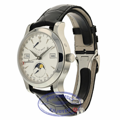 Jaeger LeCoultre 40.5mm Master Calendar Stainless Steel 147.8.41.S 8R0LHM - Beverly Hills Watch