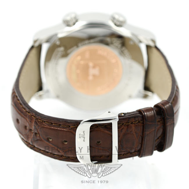 Jaeger LeCoultre Watch Master Grande Reveil Perpetual Calendar Moonphase Alarm 163.84.2a Beverly Hills Watch Company Watches