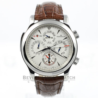 Jaeger LeCoultre Watch Master Grande Reveil Perpetual Calendar Moonphase Alarm 163.84.2a Beverly Hills Watch Company Watches