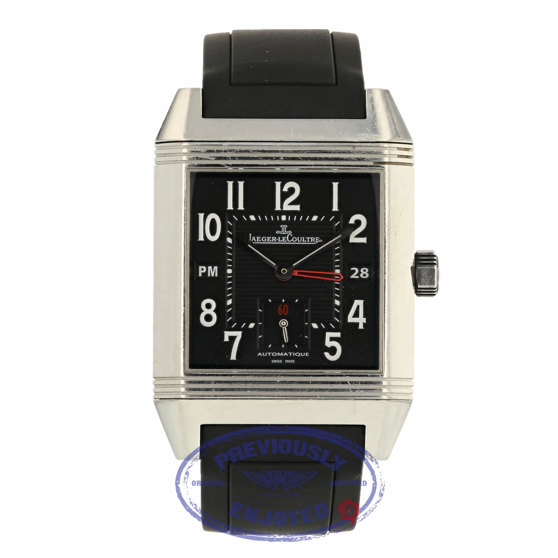 Jaeger LeCoultre Squadra Reverso Hometime Q7008620 J7489K - Beverly Hills Watch Company