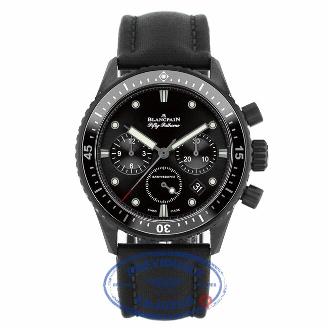 Blancpain Fifty Fathoms Bathyscaphe 43mm Ceramic Chronograph 5200-0130-B52A - Beverly Hills Watch