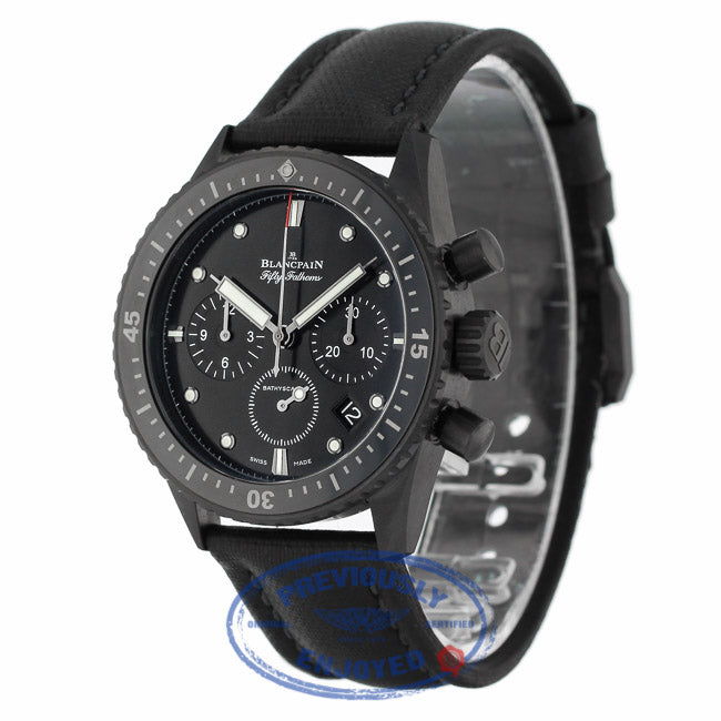 Blancpain Fifty Fathoms Bathyscaphe 43mm Ceramic Chronograph 5200-0130-B52A - Beverly Hills Watch