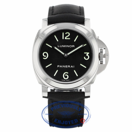 Panerai Luminor 44MM Manual Wind Stainless Steel Black Dial PAM00112 - Beverly Hills Watch
