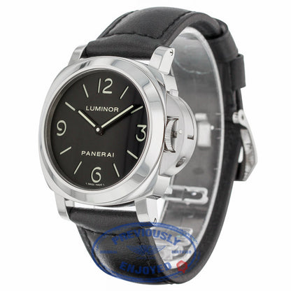 Panerai Luminor 44MM Manual Wind Stainless Steel Black Dial PAM00112 - Beverly Hills Watch