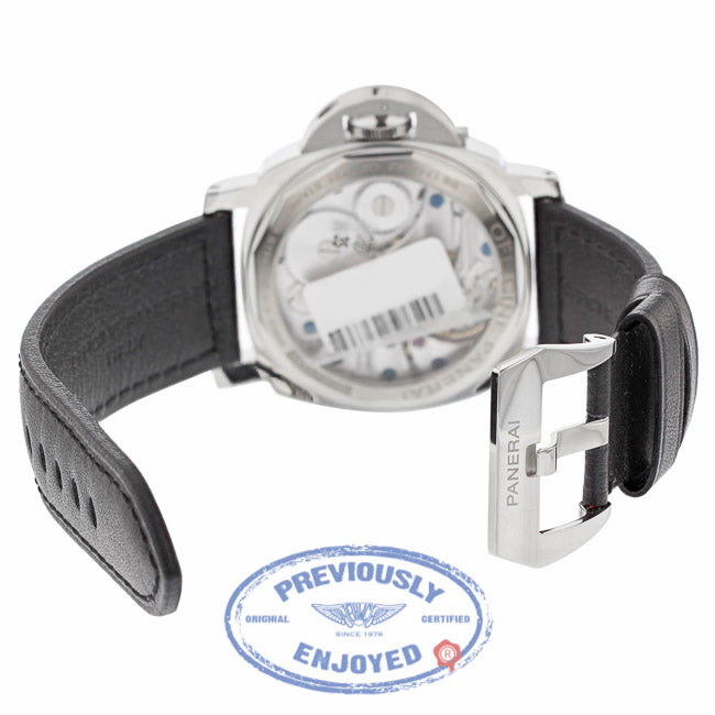 Panerai Luminor 44MM Manual Wind Stainless Steel Black Dial PAM00112 - Beverly Hills Watch