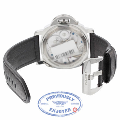 Panerai Luminor 44MM Manual Wind Stainless Steel Black Dial PAM00112 - Beverly Hills Watch