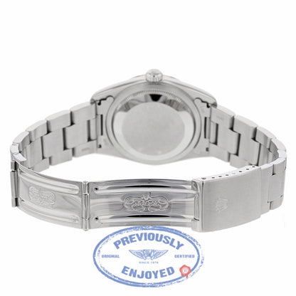Rolex Datejust 36mm Blue Roman Dial Oyster Bracelet 116200 - Beverly Hills Watch