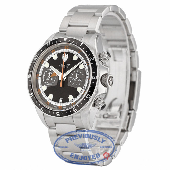 Tudor Heritage Chronograph Black / Gray 70330N - Beverly Hills Watch Company
