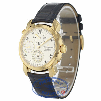 Vacheron Constantin 18k Yellow Gold Malte Dual Time Regulator 42005000R9068 PLCJ0U - Beverly Hills Watch Company