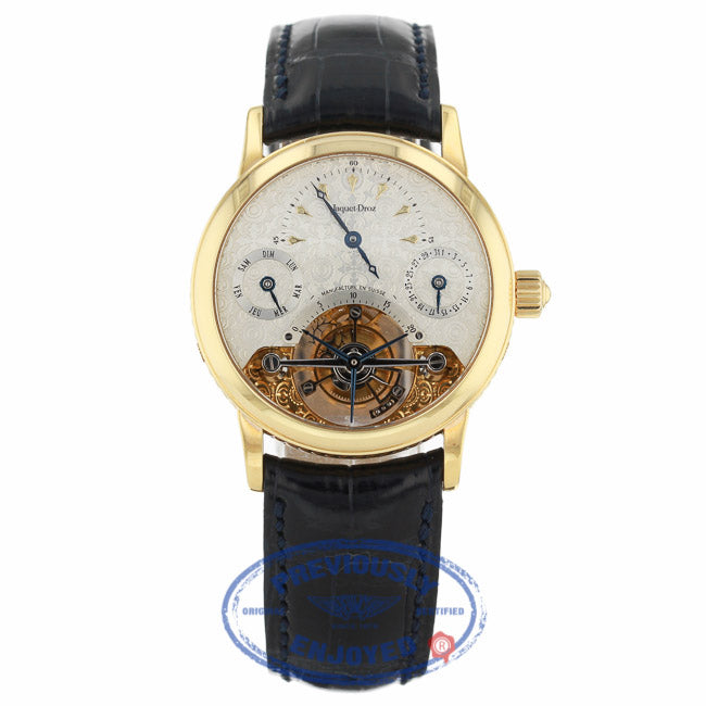 Jaquet-Droz Tourbillon #688 Circa 2001 18k Yellow Gold Buckle 4125 VY8PLU - Beverly Hills Watch Company
