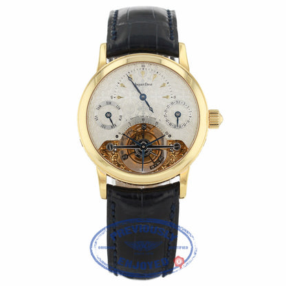 Jaquet-Droz Tourbillon #688 Circa 2001 18k Yellow Gold Buckle 4125 VY8PLU - Beverly Hills Watch Company