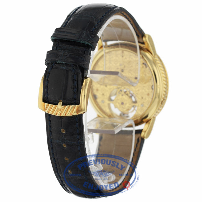 Jaquet-Droz Tourbillon #688 Circa 2001 18k Yellow Gold Buckle 4125 VY8PLU - Beverly Hills Watch Company