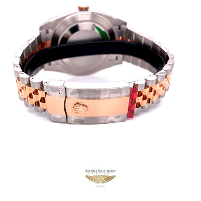 Rolex Datejust 41mm Rose Gold and Stainless Steel Mother of Pearl Diamond dial 126301 JDVPXW - Beverly Hills Watch Company