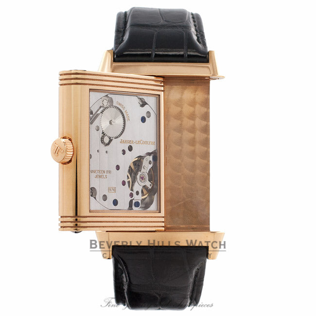 Jaeger LeCoultre Grande Reverso Rose Gold Watch Q3732470 Beverly Hills Watch Company