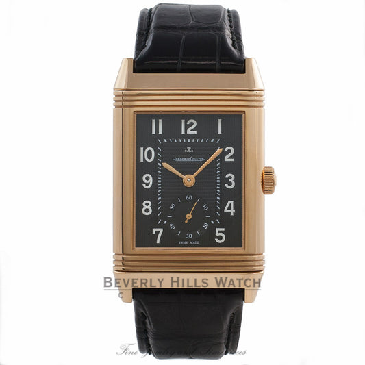 Jaeger LeCoultre Grande Reverso Rose Gold Watch Q3732470 Beverly Hills Watch Company