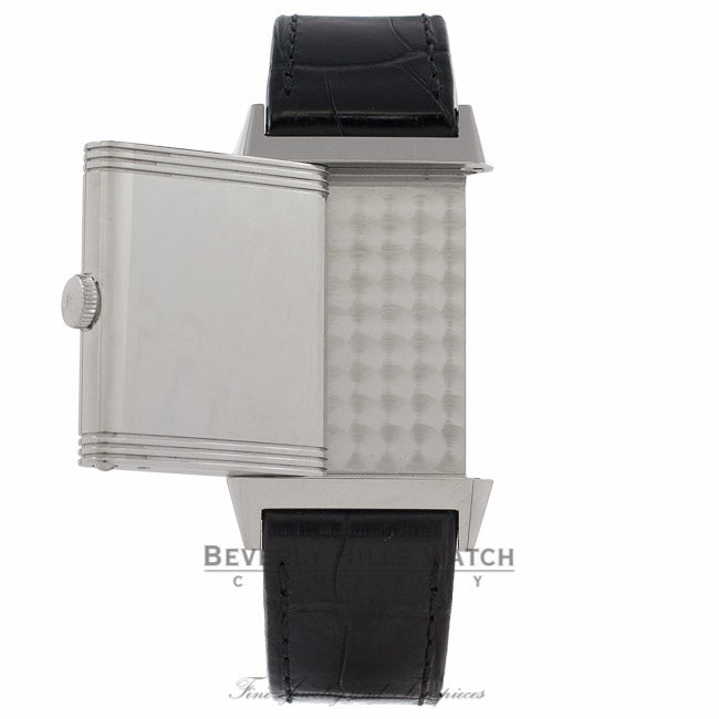 Jaeger LeCoultre Grande Reverso Ultra-Thin Stainless Steel Manual Wind Leather Strap Watch 278.85.20 Beverly Hills Watch Company Watch Store