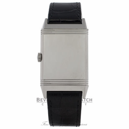 Jaeger LeCoultre Grande Reverso Ultra-Thin Stainless Steel Manual Wind Leather Strap Watch 278.85.20 Beverly Hills Watch Company Watch Store