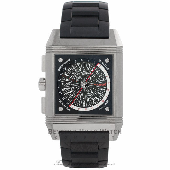 Jaeger LeCoultre Reverso Squadra World Chronograph Mens Watch Q702T670 Beverly Hills Watch Company Watches