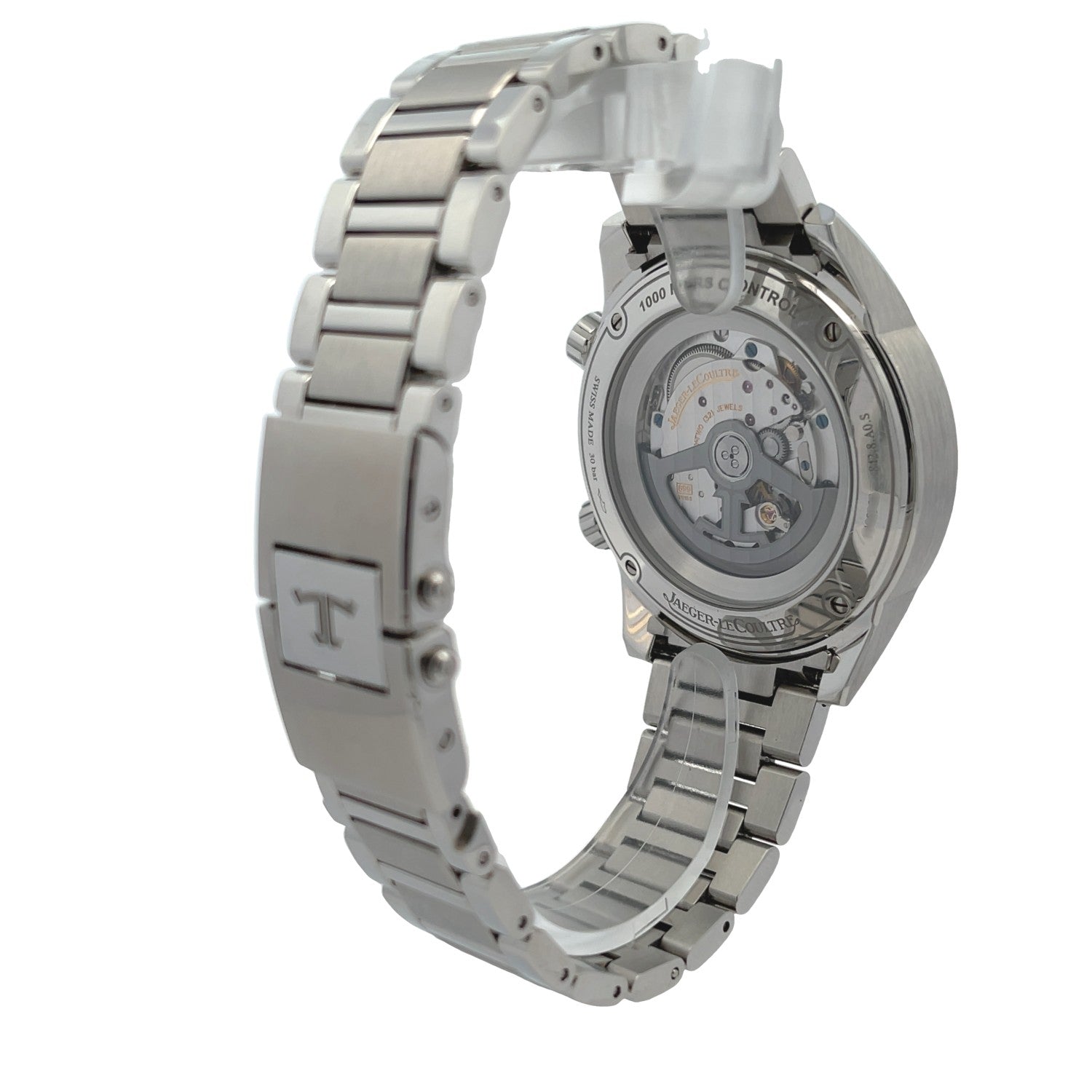 Jaeger LeCoultre Polaris Mariner Date Blue Dial Stainless Steel Q9068180 - Beverly Hills Watch Company