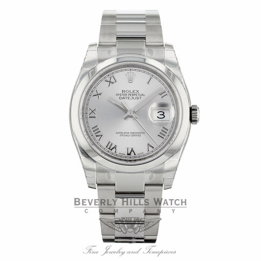 Rolex Datejust Stainless Steel 36mm Domed Bezel 116200 - Beverly Hills Watch