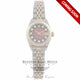 Rolex 26mm Datejust 18k Yellow Gold Stainless Steel Burgundy Diamond Dial 69173 3X8KWH - Beverly Hills Watch Store