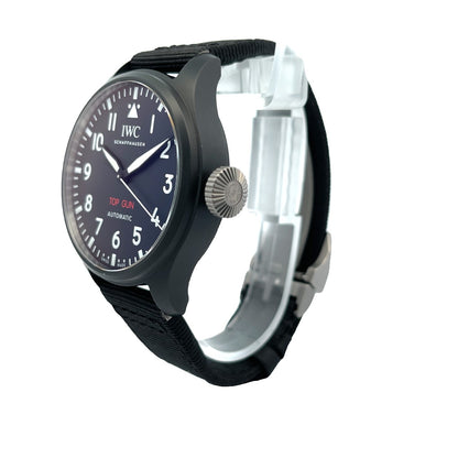 IWC Big Pilots Top Gun 43mm Black Ceramic IW329801 - Beverly Hills Watch Company