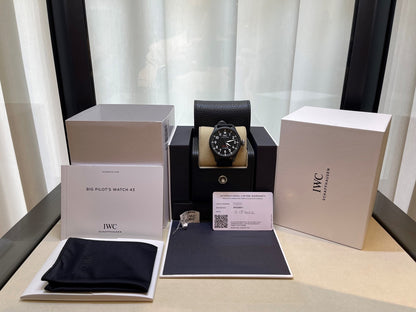 IWC Big Pilots Top Gun 43mm Black Ceramic IW329801 - Beverly Hills Watch Company