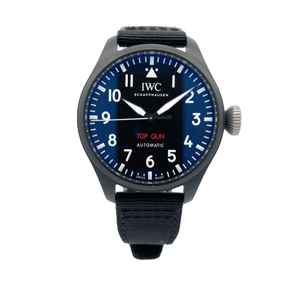 IWC Big Pilots Top Gun 43mm Black Ceramic IW329801 - Beverly Hills Watch Company