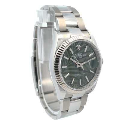 Rolex Datejust 36mm Fluted Palm-Motive Oyster 126234 - Beverly Hills Watch Company