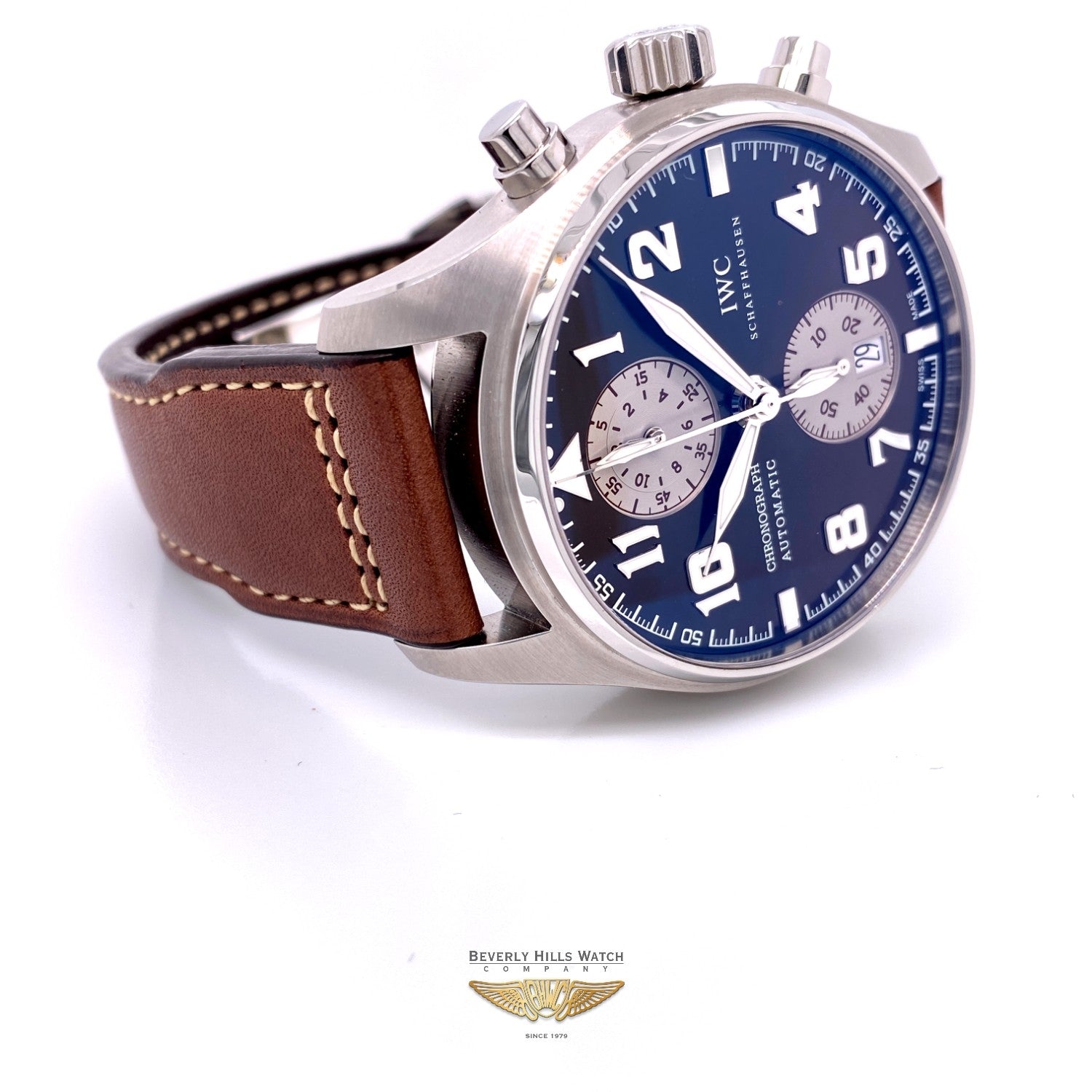 IWC Pilots Antoine De Saint Exupery 43mm Chronograph IW387806 KL73J1 - Beverly Hills Watch Company